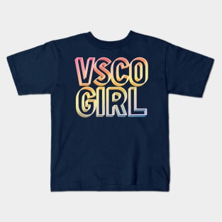 VSCO Girl ∆ Typography Gift Kids T-Shirt